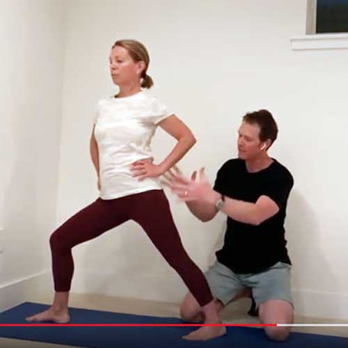 Position Hips Warrior I and II explanation with Jeff Bailey, Founder Avita Yoga