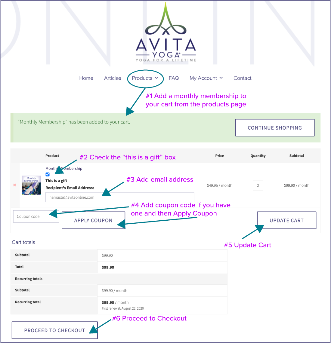 Gift Avita Yoga Online Details