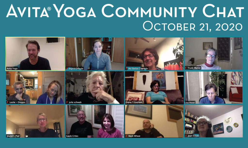 Avita Yoga community Chat October 2020