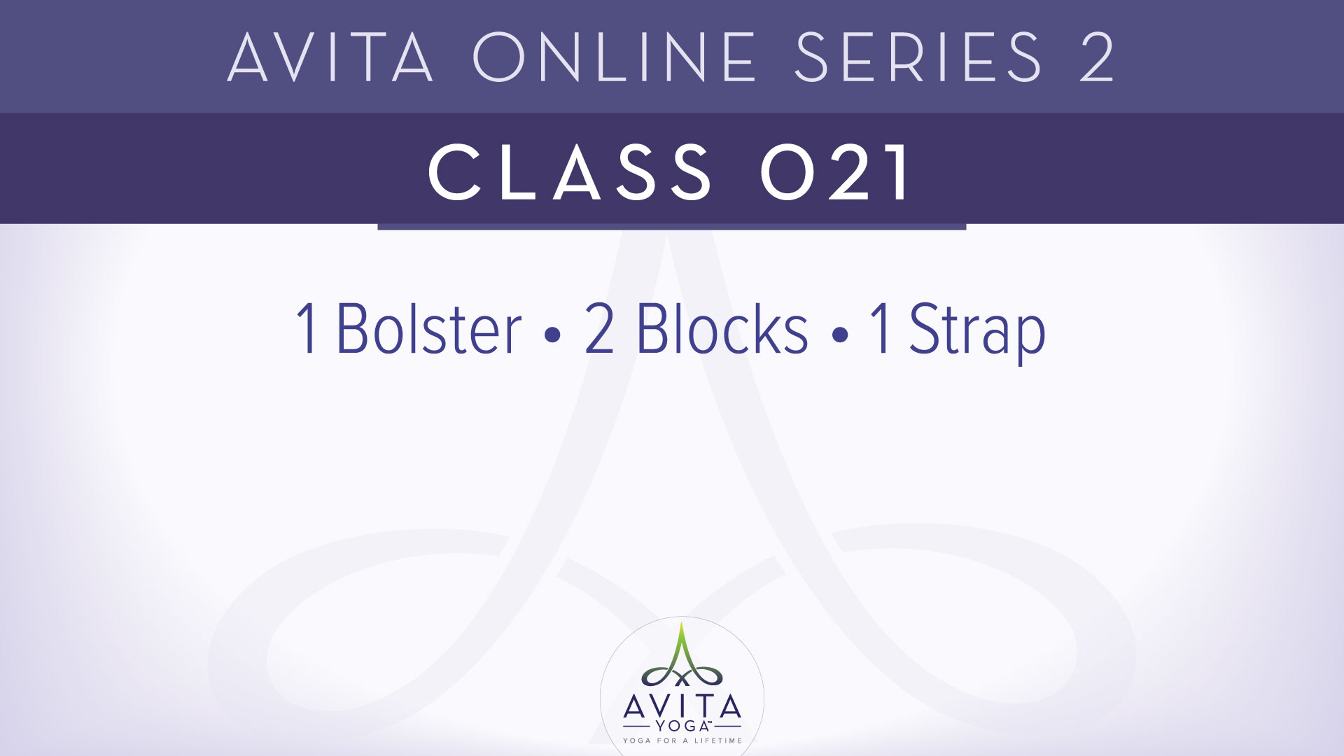 Avita® Online Series 2 - Class 021