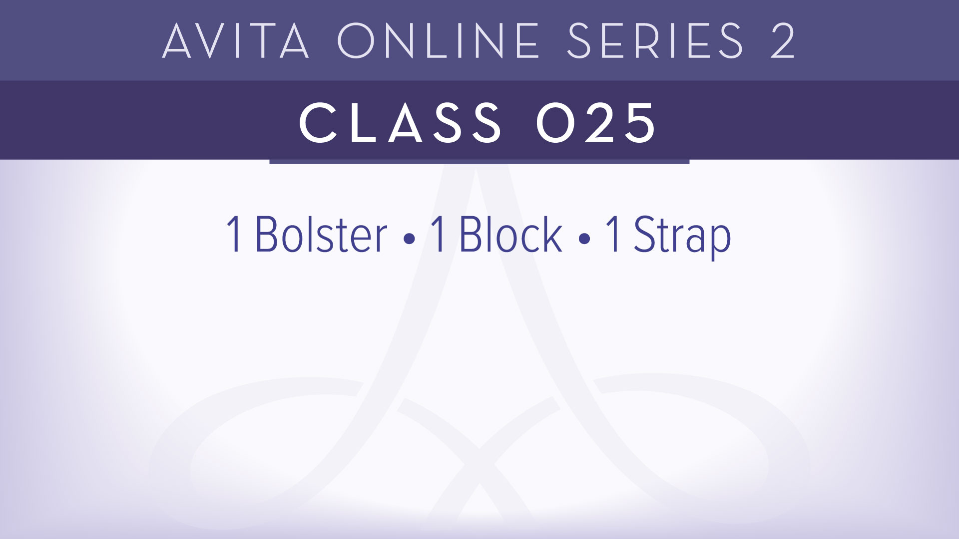 Avita® Online Series 2 - Class 025