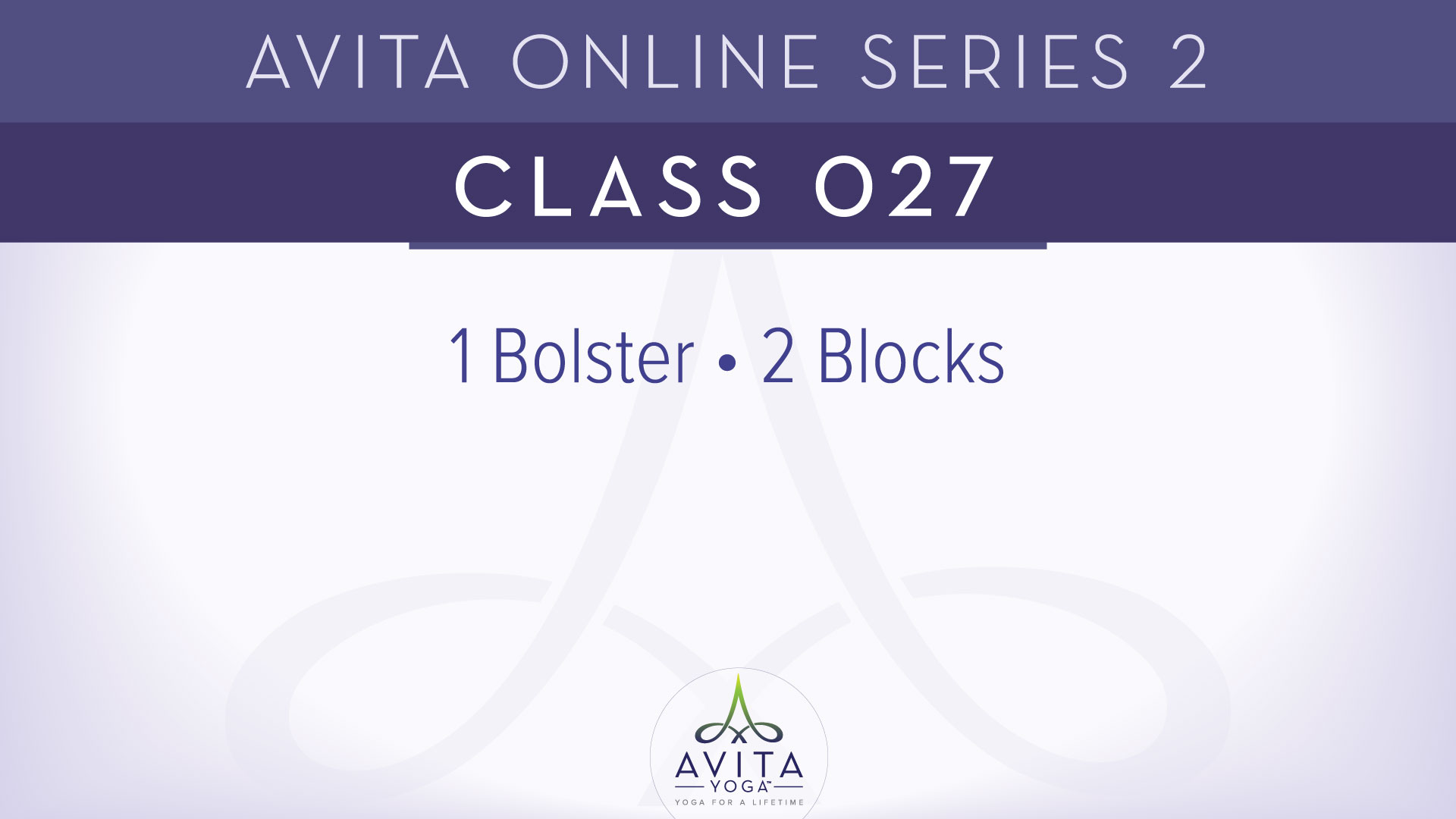 Avita® Online Series 2 - Class 027