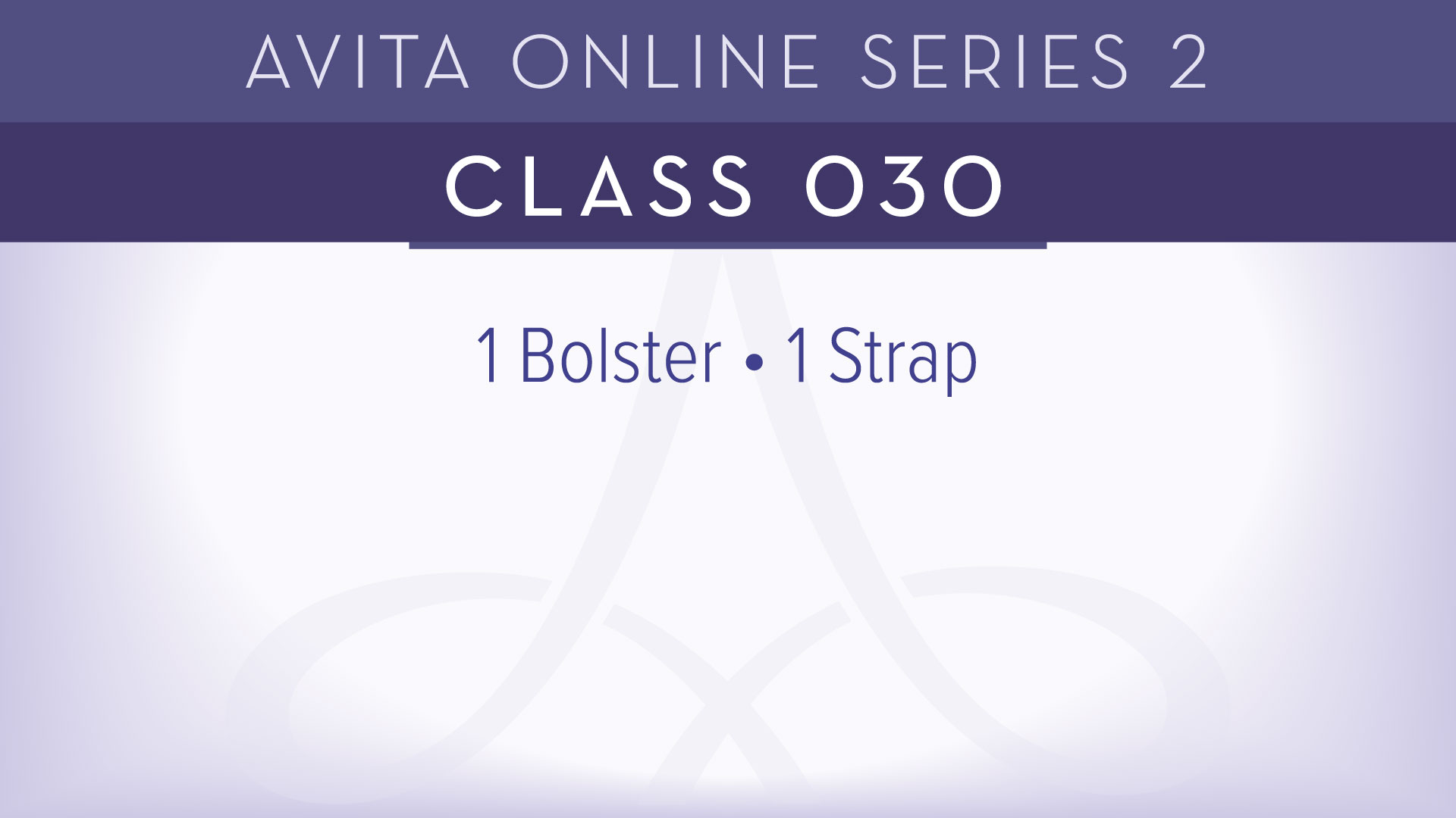 Avita® Online Series 2 - Class 030